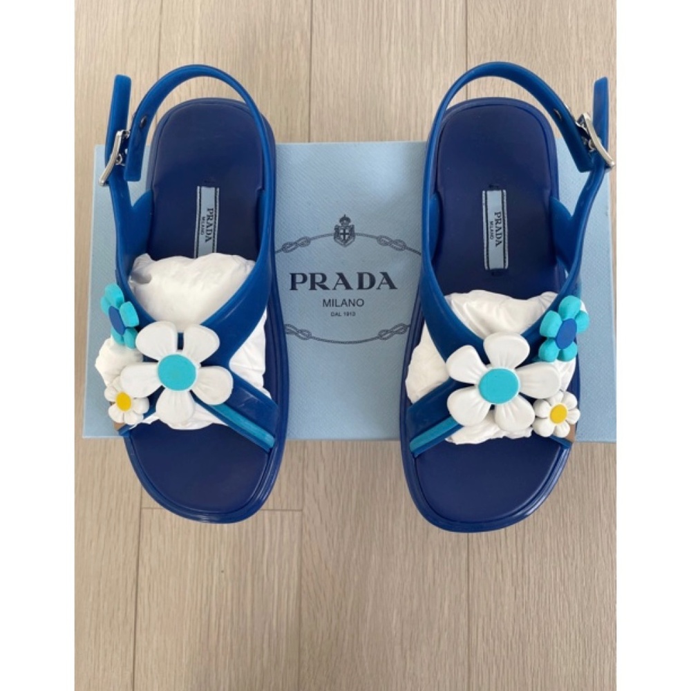 NWB, PRADA rubber sandals